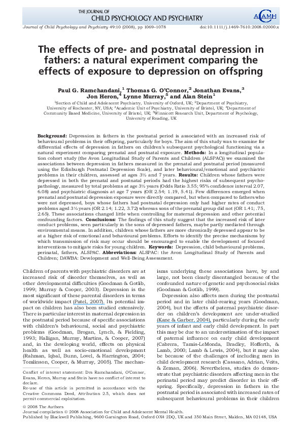 Pre And Postnatal Depression