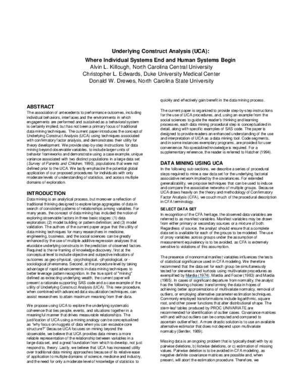 (PDF) Underlying Construct Analysis (UCA): Where Individual Systems End ...