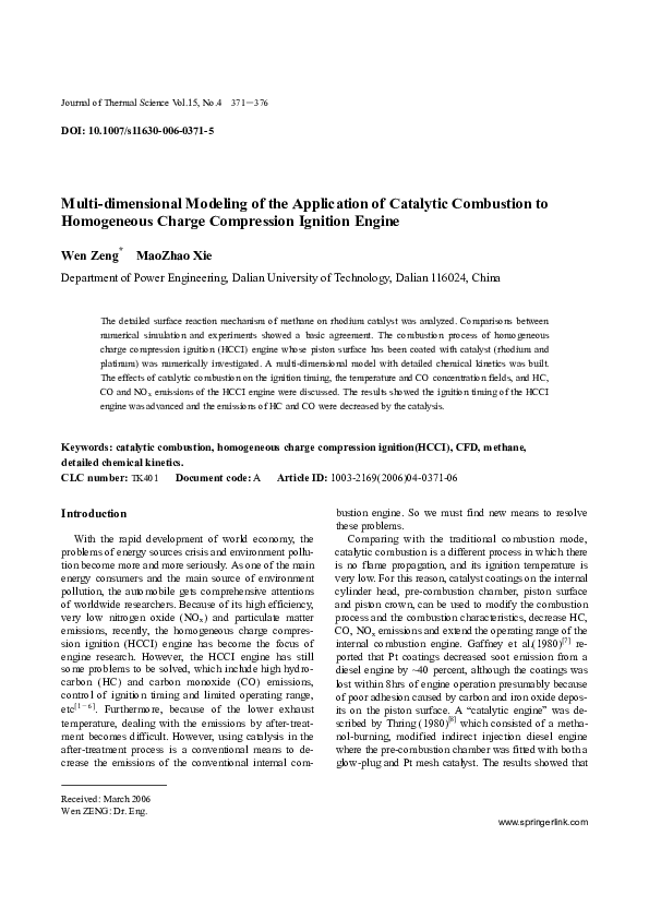 (PDF) Multidimensional modeling of the application of catalytic ...