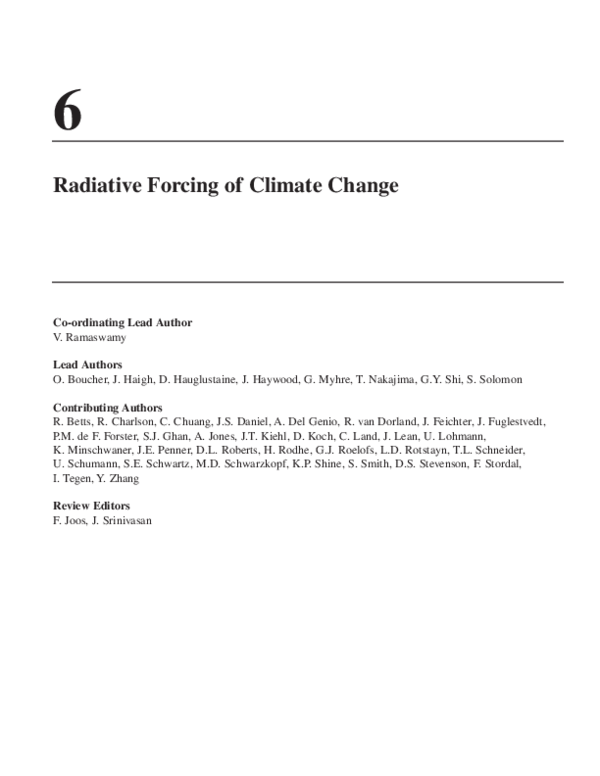 (PDF) Radiative Forcing of Climate Change