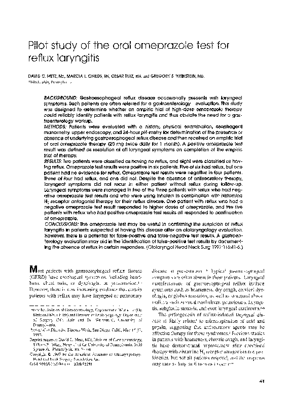 Omeprazole drug study image