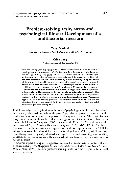 Psychological examination profile essay image