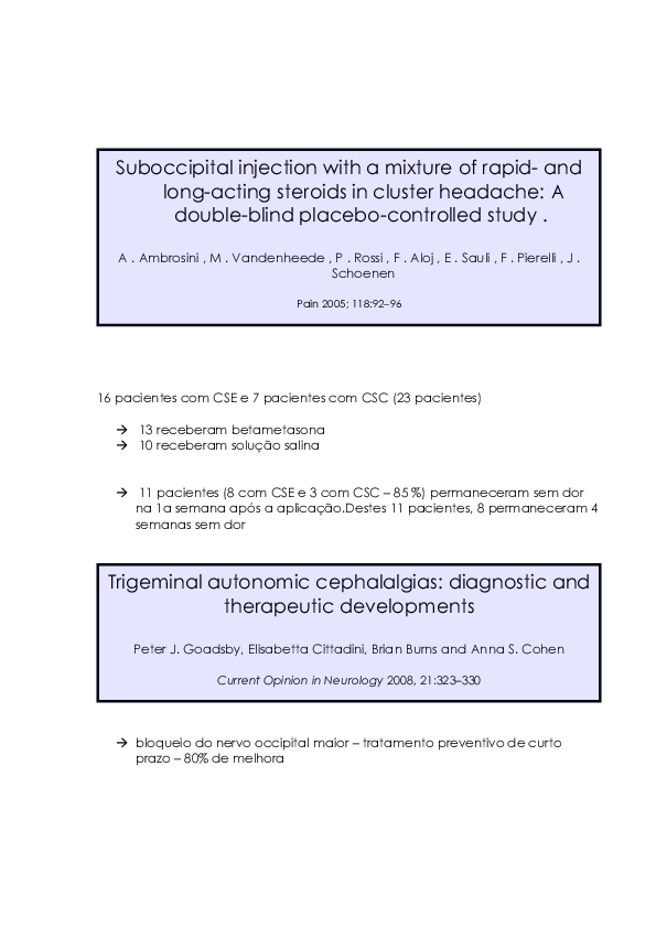 (PDF) Suboccipital injection with a mixture of rapid and longacting