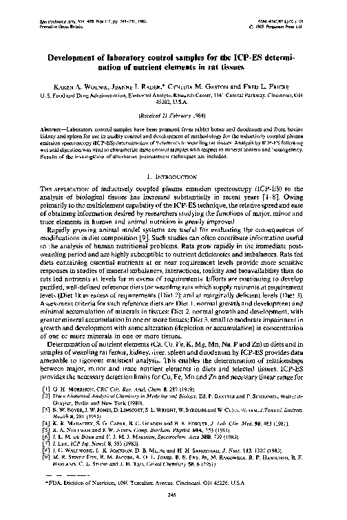 (PDF) Development of laboratory control samples for the ICP-ES ...