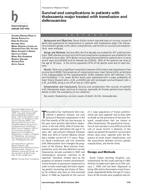 Thalassemia presentation pdf picture