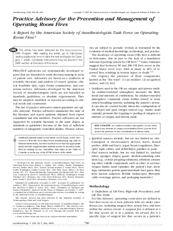 (PDF) Practice Advisory for the Prevention and Management of Operating ...
