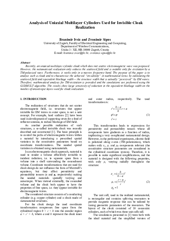 Spectral cloaking picture