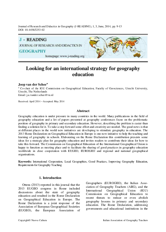 IGU International Geographical Union