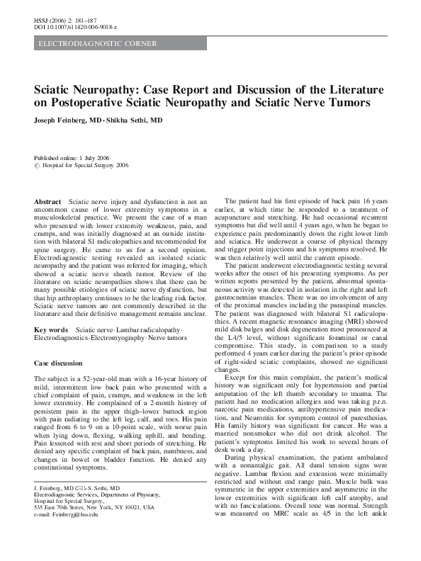 Sciatica articles image