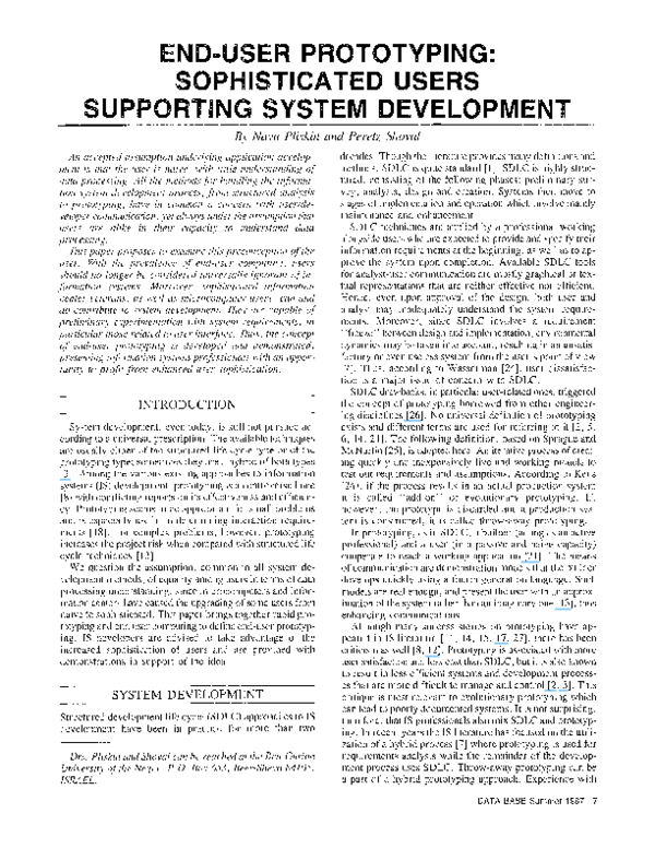 (PDF) End-user prototyping