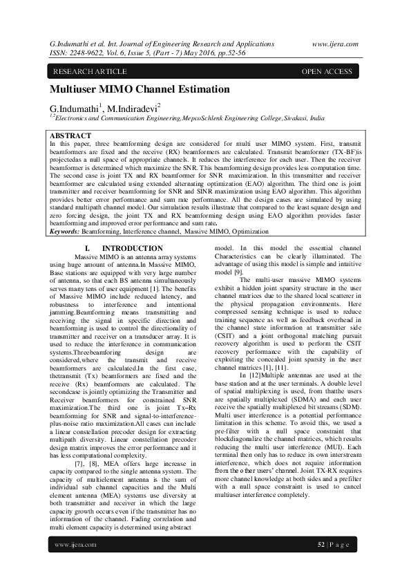 (PDF) Multiuser MIMO Channel Estimation