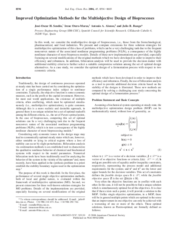 (PDF) Improved Optimization Methods for the Multiobjective Design of ...
