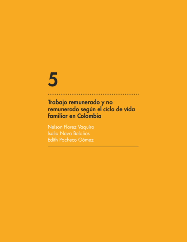 (PDF) Trabajo remunerado y no remunerado según ciclo de vida familiar ...
