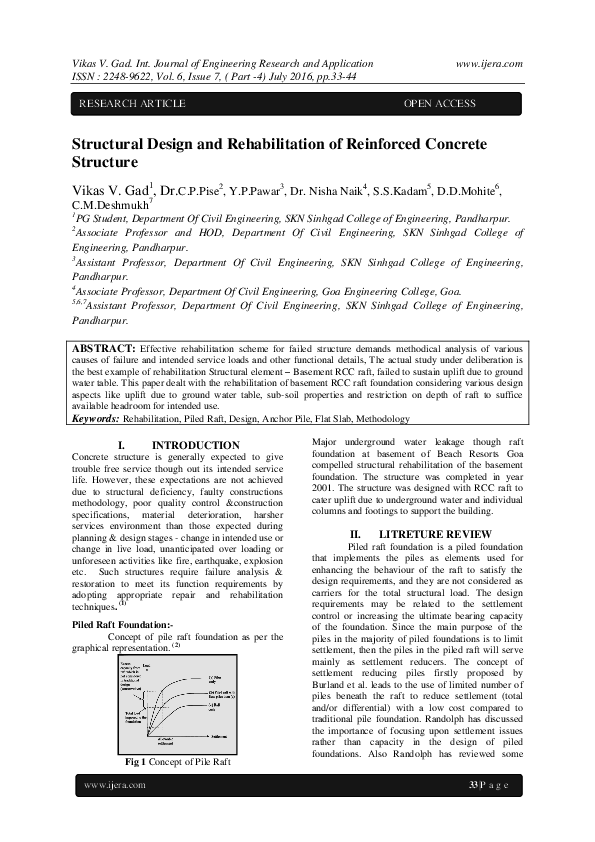 (PDF) Structural Design and Rehabilitation of Reinforced Concrete Structure