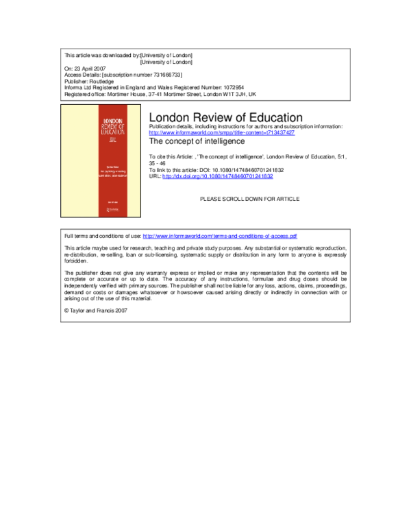  pdf the concept of intelligence