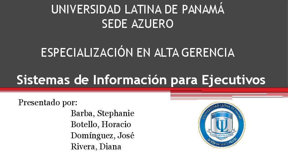 (PPT) Sistemas de Información para Ejecutivos