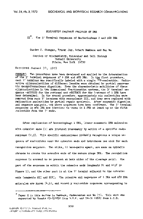 (PDF) Nucleotide sequence analysis of DNA *1, *2II. Complete nucleotide ...