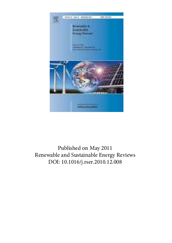 (PDF) Optimization methods applied to renewable and sustainable energy ...