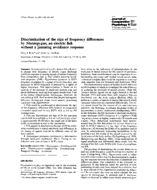 (PDF) Discrimination of the sign of frequency differences by