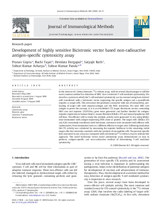 (PDF) Development of highly sensitive Bicistronic vector based non ...