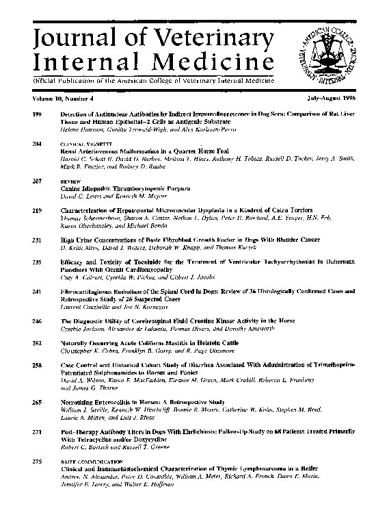 (PDF) Detection of Antinuclear Antibodies by Indirect Immunofluorescence in Dog Sera Comparison