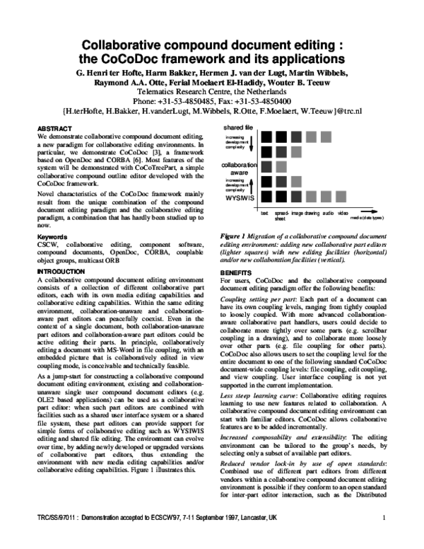 (PDF) Collaborative compound document editing: the CoCoDoc framework ...