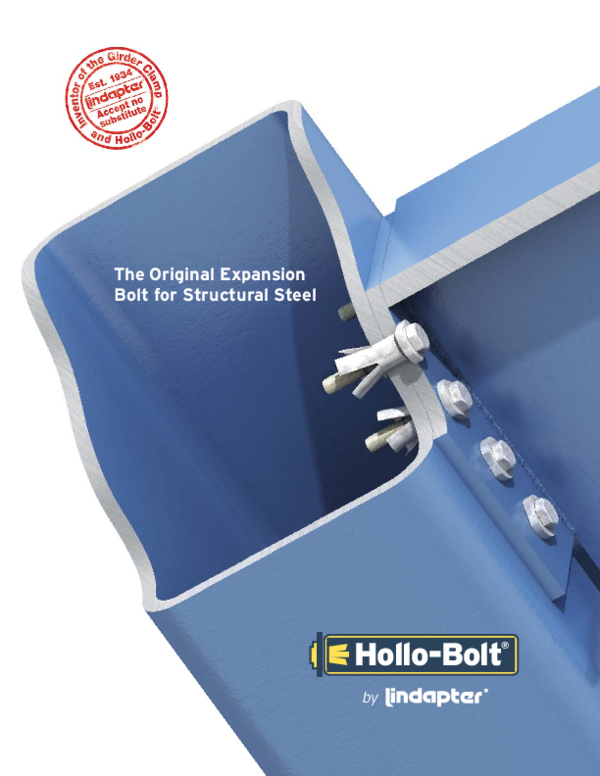 (PDF) HolloBolt The Original Expansion Bolt for Structural Steel Ricardo Costa Academia.edu