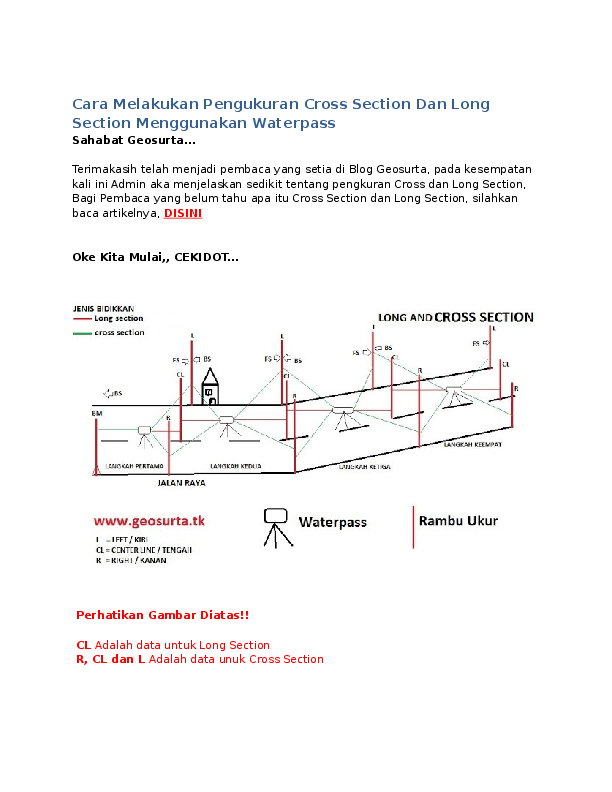 Pengertian Long Section Dan Cross Section Serta Perbe vrogue.co