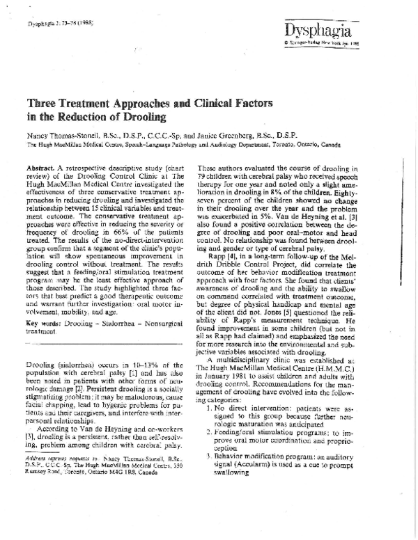 (PDF) Three treatment approaches and clinical factors in the reduction ...