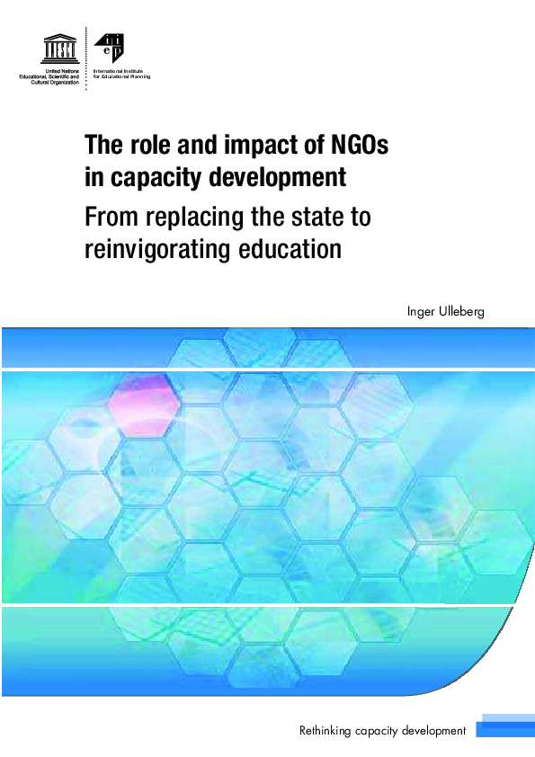 (PDF) The role and impact of NGOs in capacity development From ...