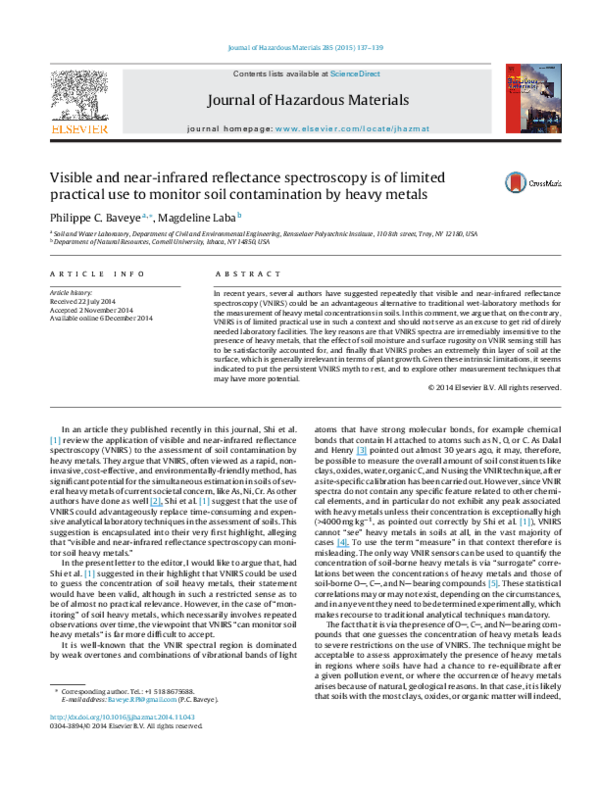 (PDF) Visible and near-infrared reflectance spectroscopy of pyroxene ...