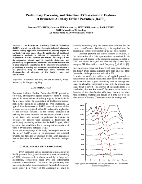 (PDF) Brainstem auditory evoked potentials in Parkinson's disease ...