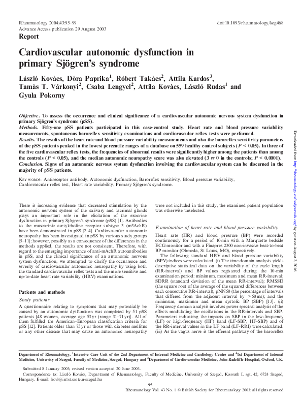 Sjögren's syndrome physical exam picture