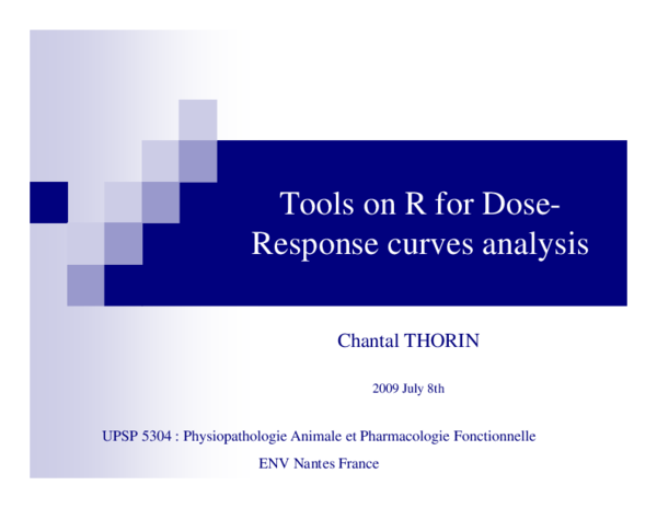 (PDF) Tools on R for Dose-response curves analysis