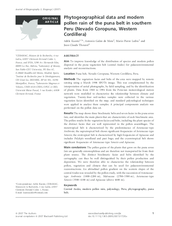 Western cordillera location picture