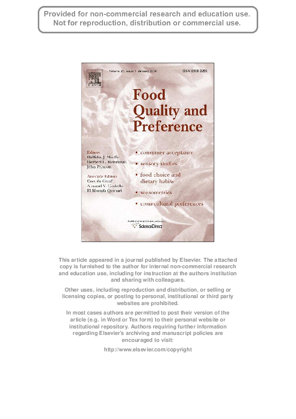 (PDF) Message on a bottle: The relative influence of wine back label ...