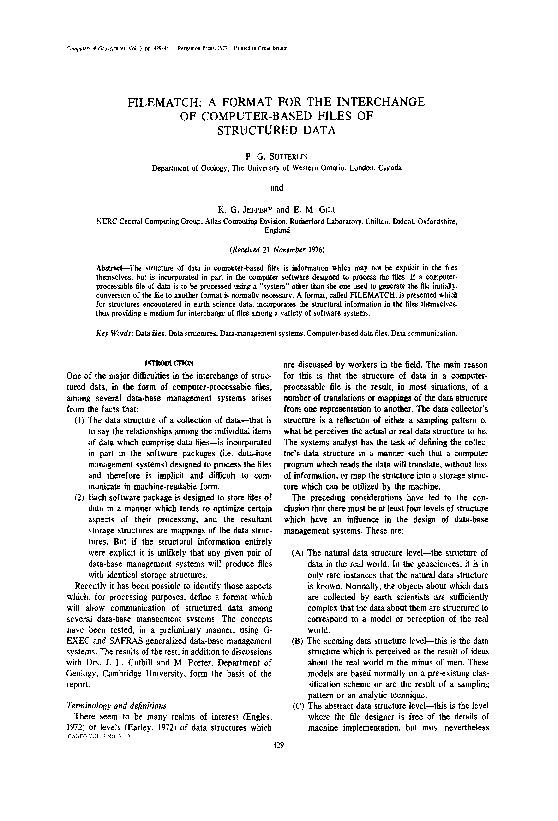 (PDF) Filematch: a format for the interchange of computer-based files ...