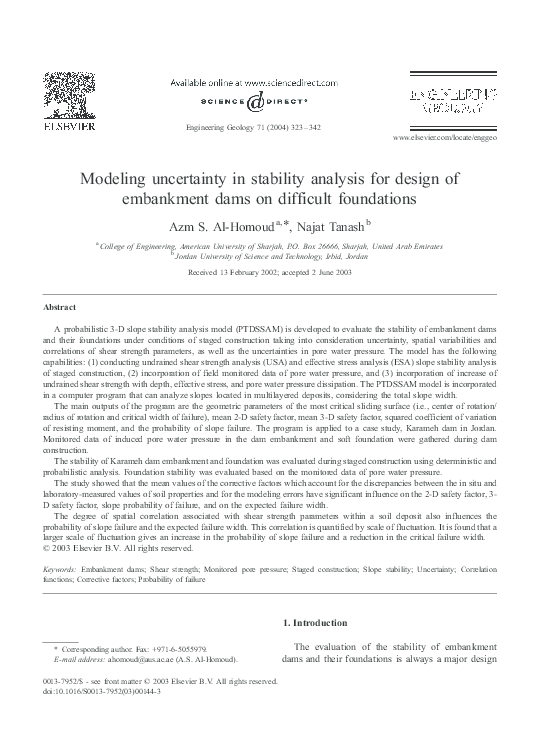 (PDF) Modeling uncertainty in stability analysis for design of ...