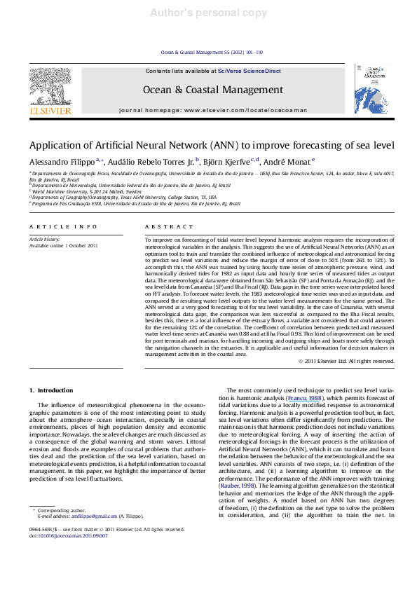 (PDF) Application of Artificial Neural Network (ANN) to improve ...