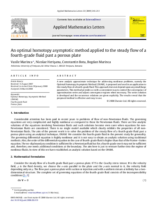 (PDF) An optimal homotopy asymptotic method applied to the steady flow ...