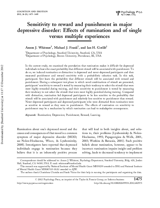 Ruminating meaning image