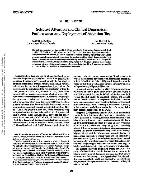 Selective attention psychology definition image