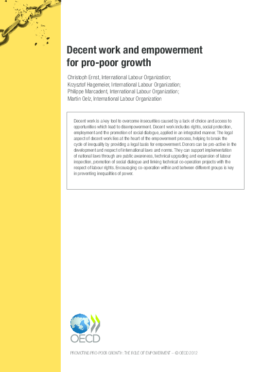 (PDF) PROMOTING PRO-POOR GROWTH: THE ROLE OF EMPOWERMENT – © OECD 2012 ...