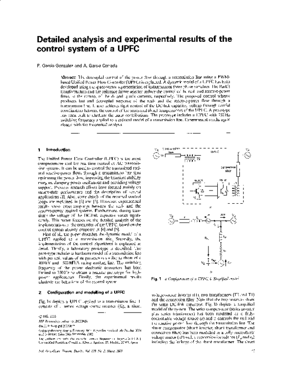 (PDF) Detailed analysis and experimental results of the control system ...