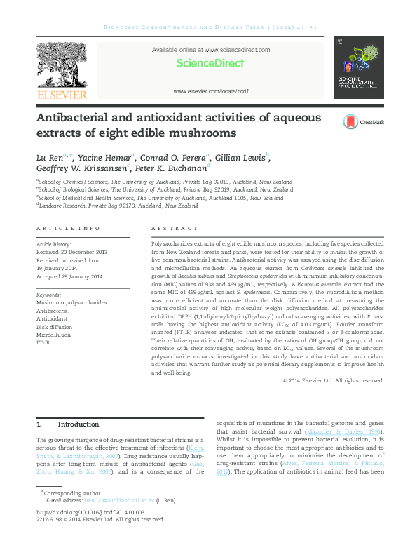 (PDF) Antibacterial and antioxidant activities of grape ( Vitis ...