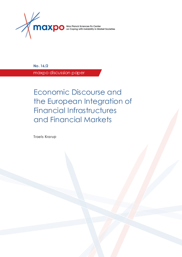 (PDF) Economic Discourse and the European Integration of Financial ...