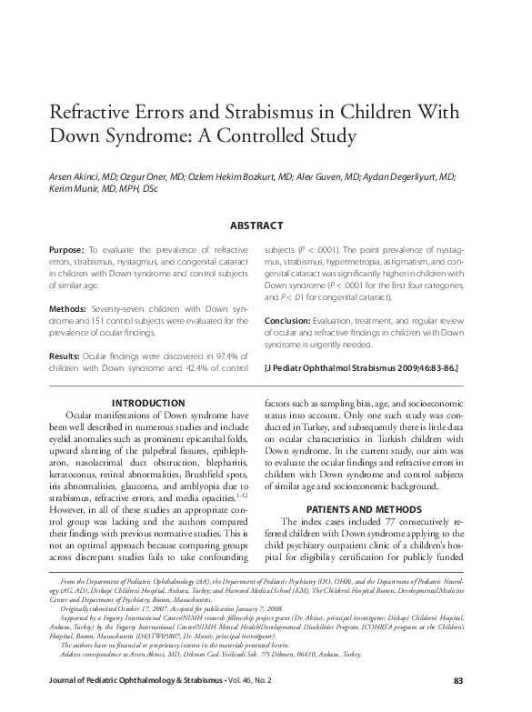 Strabismus essay image