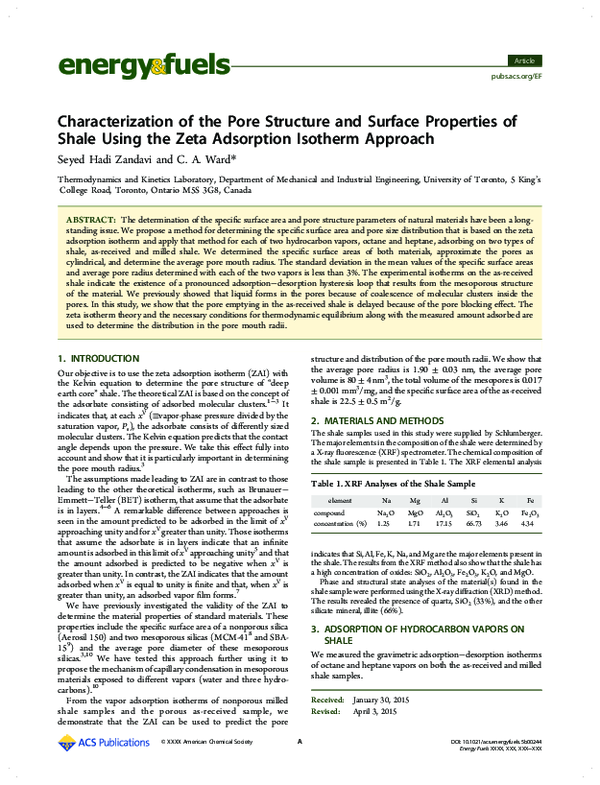 (PDF) Characterization of the Pore Structure and Surface Properties of ...
