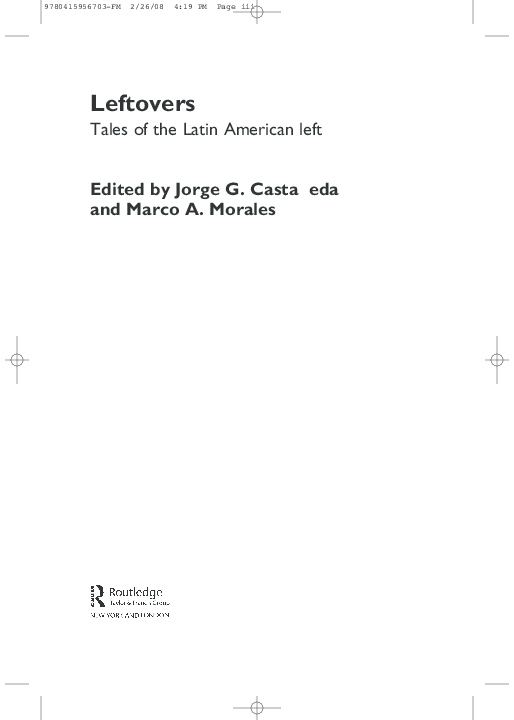 (PDF) Uruguay. A Role Model for the Left?
