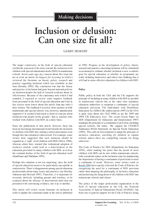 research paper on special education